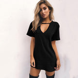 V-Neck Halter Dress