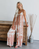 Suspender Wide Leg Casual Printed Jumpsuits