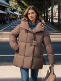 Fashion Padded Hooded Cotton-padded Jacket Coat