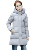 Winter Jacket Women Hooded Thicken Coat