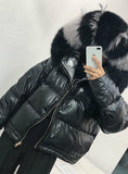 Real Fur Coat Natural Fox Fur Collar 2019 Winter Jacket