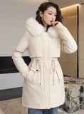 Casual Long Loose Cotton-padded Jacket