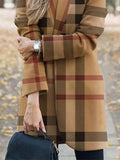 Cashmere Print Stand-Collar Woolen Coat