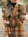 Cashmere Print Stand-Collar Woolen Coat