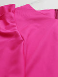 V-Neck Ruffle Sleeve Bodycon Dress