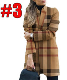 Cashmere Print Stand-Collar Woolen Coat