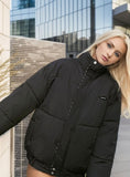 Thick Checkerboard Loose Cotton-padded Jacket