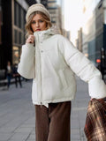 Collar Short Warm Cotton-padded Jacket Coat