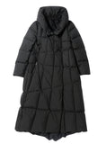 Knee Cape Loose Padded Down Jacket