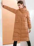 Thick Hooded White Duck Down Jacket Coat