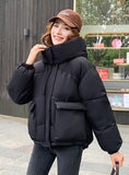 Loose Fluffy Bread Short Hooded Padded Winter Coat