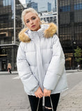 Loose Padded Hooded Cotton-padded Jacket Coat