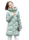 Winter Jacket Women Hooded Thicken Coat