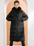 Thick Hooded White Duck Down Jacket Coat