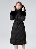 Winter Thickened Long Ladies' Hats Down Jacket