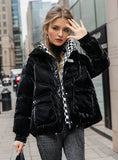 Wash-free Glossy Cotton-padded Jacket Coat