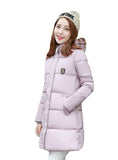 Winter Jacket Women Hooded Thicken Coat