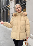 Loose Padded Hooded Cotton-padded Jacket Coat