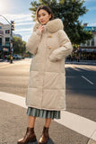 Long Cotton-padded Loose Down Jacket