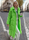 Bright Wash-free Medium and Long Loose Cotton-padded Jacket