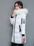 Parka Women Winter Coats Long Cotton Casual Fur