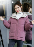 Warm Coat Hooded Female Down Cotton-padded Jacket Coat