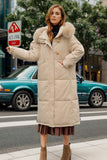 Long Cotton-padded Loose Down Jacket