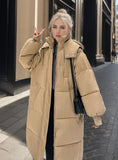 Thickened Long Loose Cotton-padded Coat