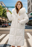 Long Cotton-padded Loose Down Jacket