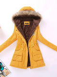 Outwear Hooded Wadded Coat Slim Cotton-Padded