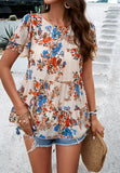 Printed Short-Sleeved Top