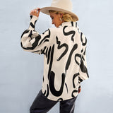 Long Sleeve Printed Shirt Tops