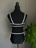 Black And White High Waist Bikini