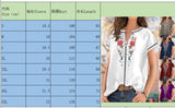 Casual Printed V-Neck Short Sleeve T-Shirt