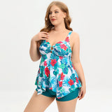 Plus Size Swimsuit Tankini Bikini Boxer Briefs