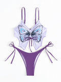 Quick Dry Swimsuit Butterfly Bikini Sets