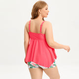 Plus Size Swimsuit Tankini Bikini Boxer Briefs