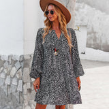 Long Sleeved Casual Holiday Loose Dresses