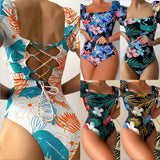 Sexy Printed One-Piece Swimsuit