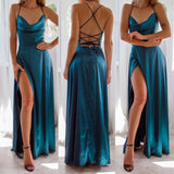 Backless Halter Waist Long Dress