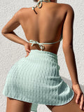 Three Piece Backless Bikini Swimsuits