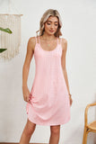 Round Neck Suspender Loose Sleeveless Dresses