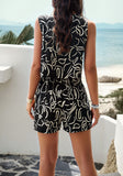 Casual Printed Vest Sets