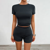 Slim-Fit Short Sleeve + Shorts Sets