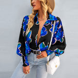 Long Sleeve Printed Shirt Tops