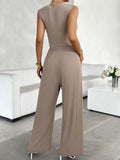 Slim-Fit Sleeveless Jumpsuits