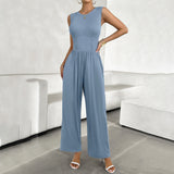 Slim-Fit Sleeveless Jumpsuits