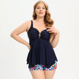 Plus Size Swimsuit Tankini Bikini Boxer Briefs