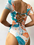 Sexy Printed One-Piece Swimsuit