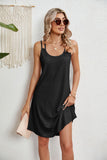Round Neck Suspender Loose Sleeveless Dresses